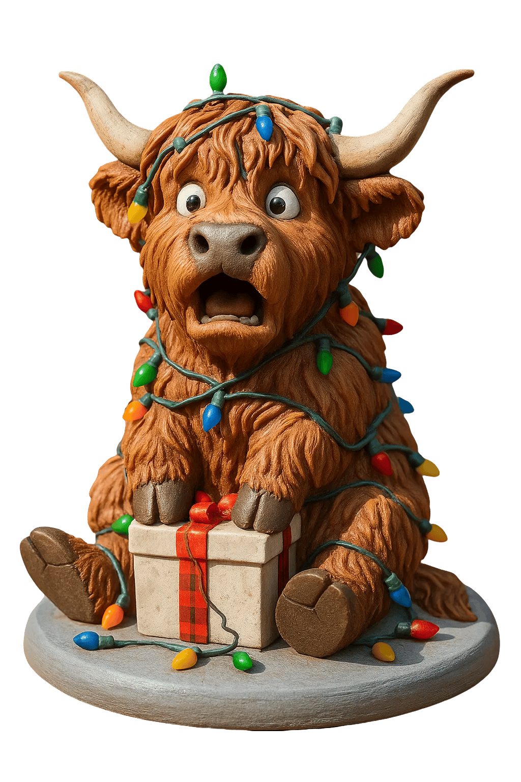 🐮 Hooglander Adventskalender 2025 🎄✨– Handgemaakte 3D-pop met Hooglander (24 onderdelen)