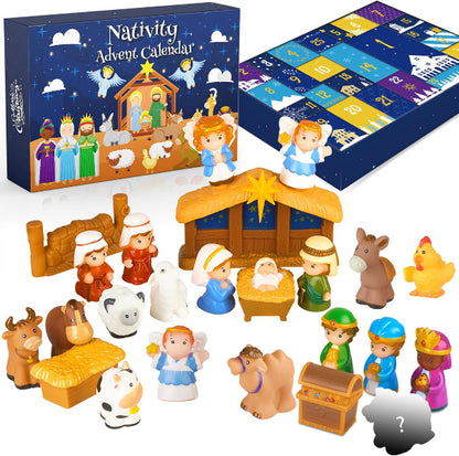 🎄🙏 2025 Nativity Adventskalender (25 stuks) 💯 Niet-giftig &amp; geurloos
