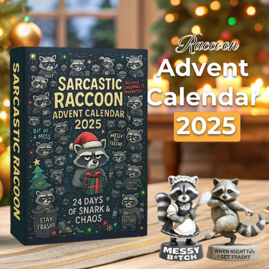 🎁 Sarcastische Wasbeer Adventskalender 2025