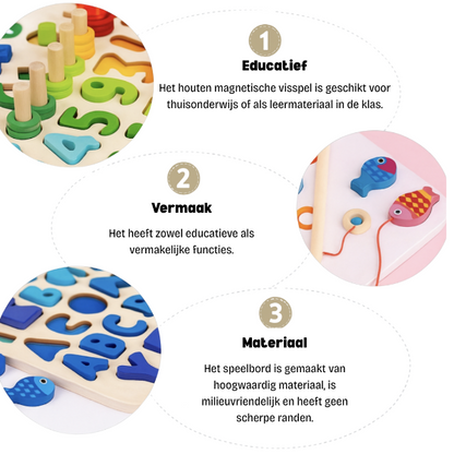 Woods™ | Ontwikkel de vaardigheden - Montessori houten speelbord