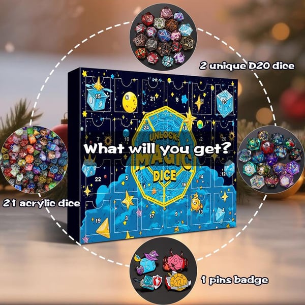 🎄🎲 2025 Kerst Dobbelsteen Adventskalender