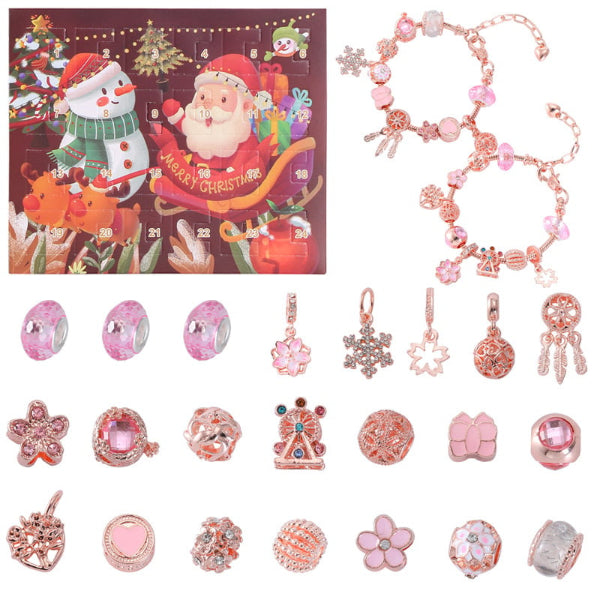 24-delige DIY Kerst Adventskalender Armbanden Set
