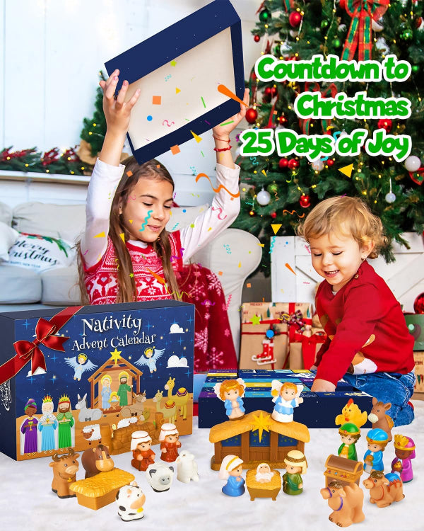 🎄🙏 2025 Nativity Adventskalender (25 stuks) 💯 Niet-giftig &amp; geurloos