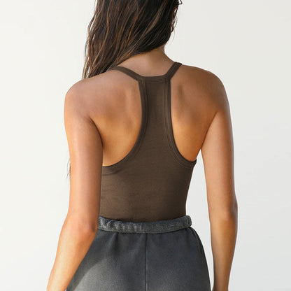 Damesrugloze racerback tanktop