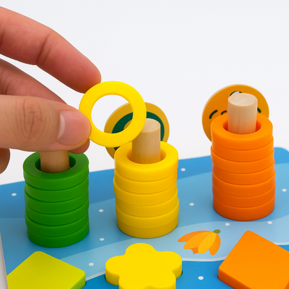 Woods™ | Ontwikkel de vaardigheden - Montessori houten speelbord