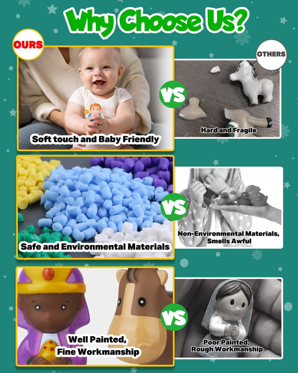 🎄🙏 2025 Nativity Adventskalender (25 stuks) 💯 Niet-giftig &amp; geurloos