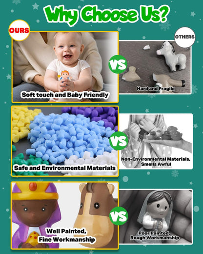 🎄🙏 2025 Nativity Adventskalender (25 stuks) 💯 Niet-giftig &amp; geurloos