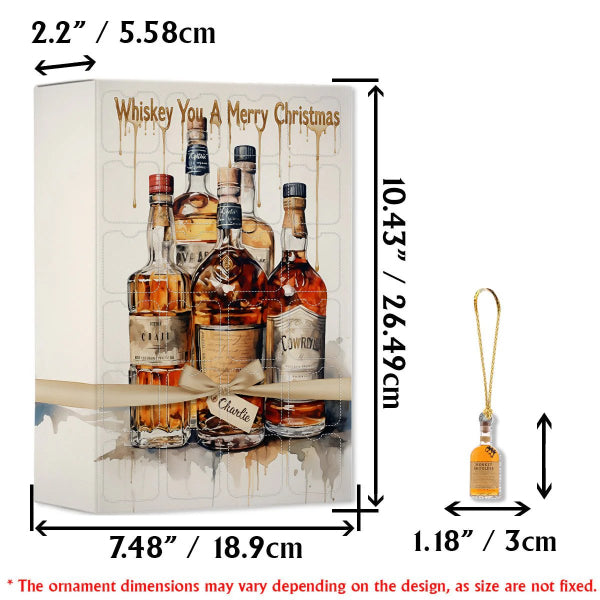 🥃 Whisky-thema Adventskalender (met decoraties) 🎄