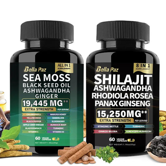 Vitality boost duo: Sea Moss & Shilajit