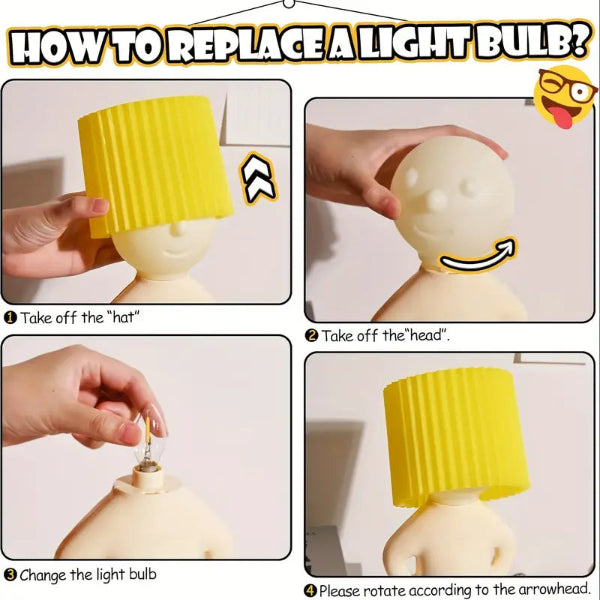 Modest Mike™ - Ondeugende Nachtlamp