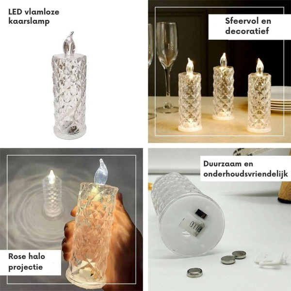 CrystalFlame™ - luxueze sfeerlampen