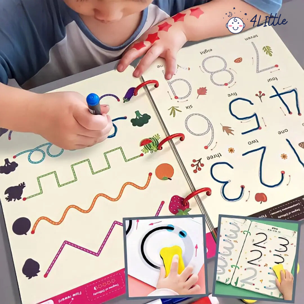 KiddoLearn™ – Herbruikbaar schrijfboek