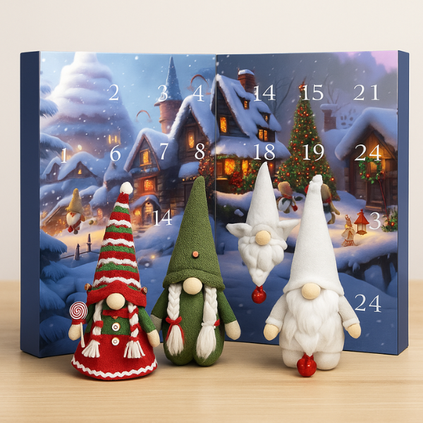 Premium gnome kerstkalender