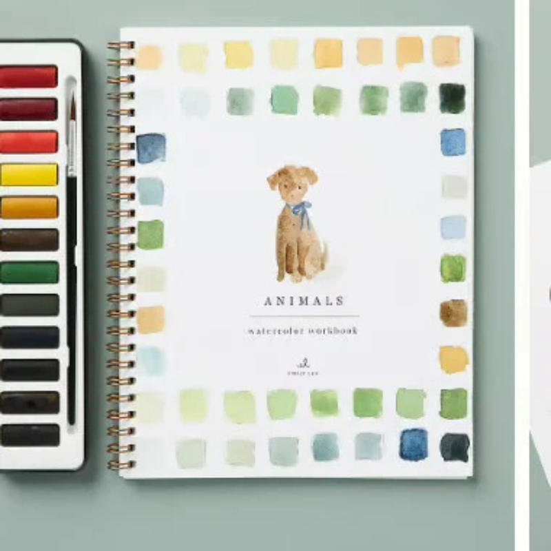 Aquarelli™ | Laat je creativiteit de vrije loop met ons leuke werkboek voor aquarel!