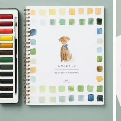 Aquarelli™ | Laat je creativiteit de vrije loop met ons leuke werkboek voor aquarel!