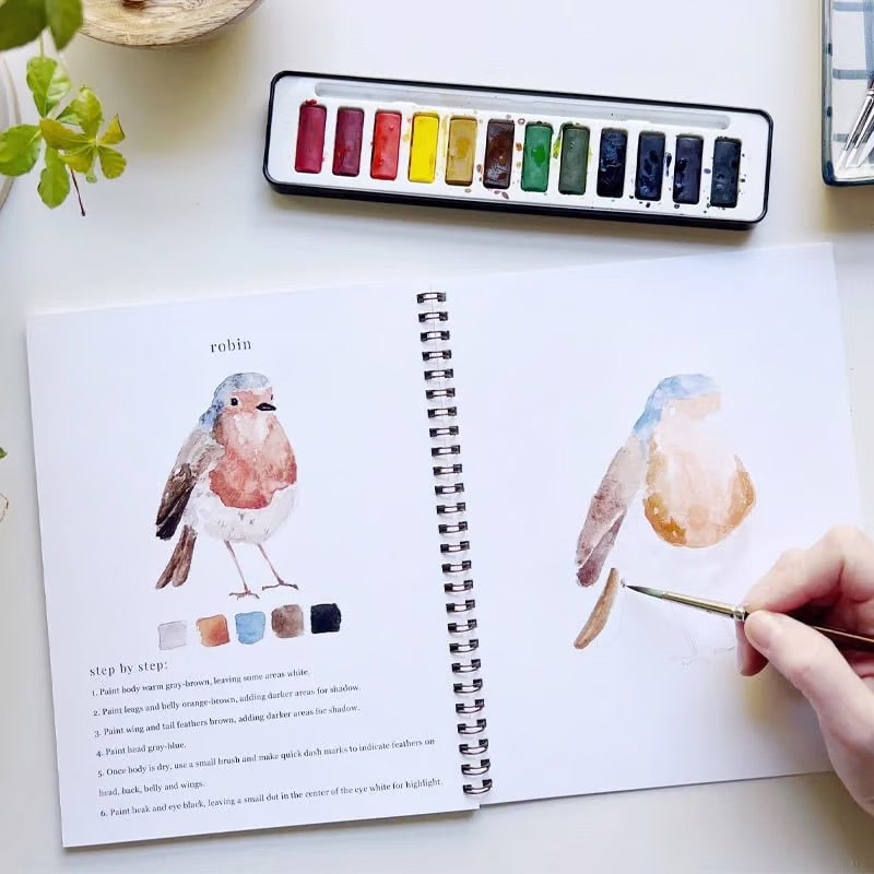 Aquarelli™ | Laat je creativiteit de vrije loop met ons leuke werkboek voor aquarel!