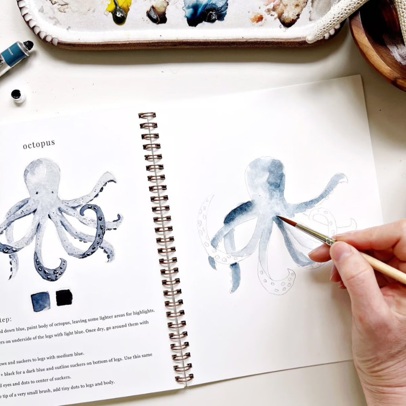 Aquarelli™ | Laat je creativiteit de vrije loop met ons leuke werkboek voor aquarel!