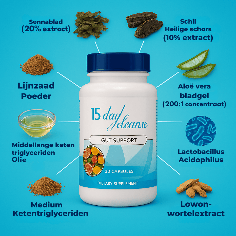 GutClean™ - binnen 15 dagen geen opgeblazen gevoel meer