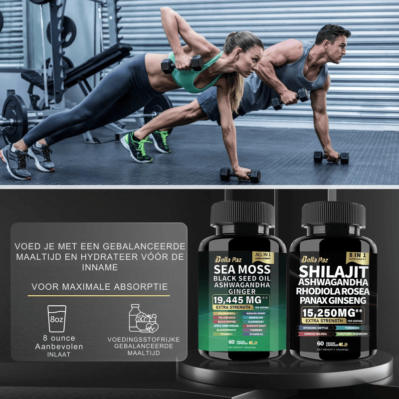 Vitality boost duo: Sea Moss & Shilajit