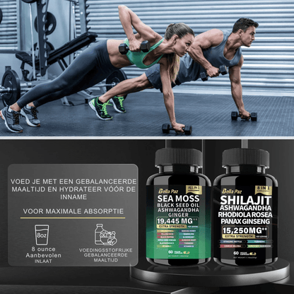 Vitality boost duo: Sea Moss & Shilajit
