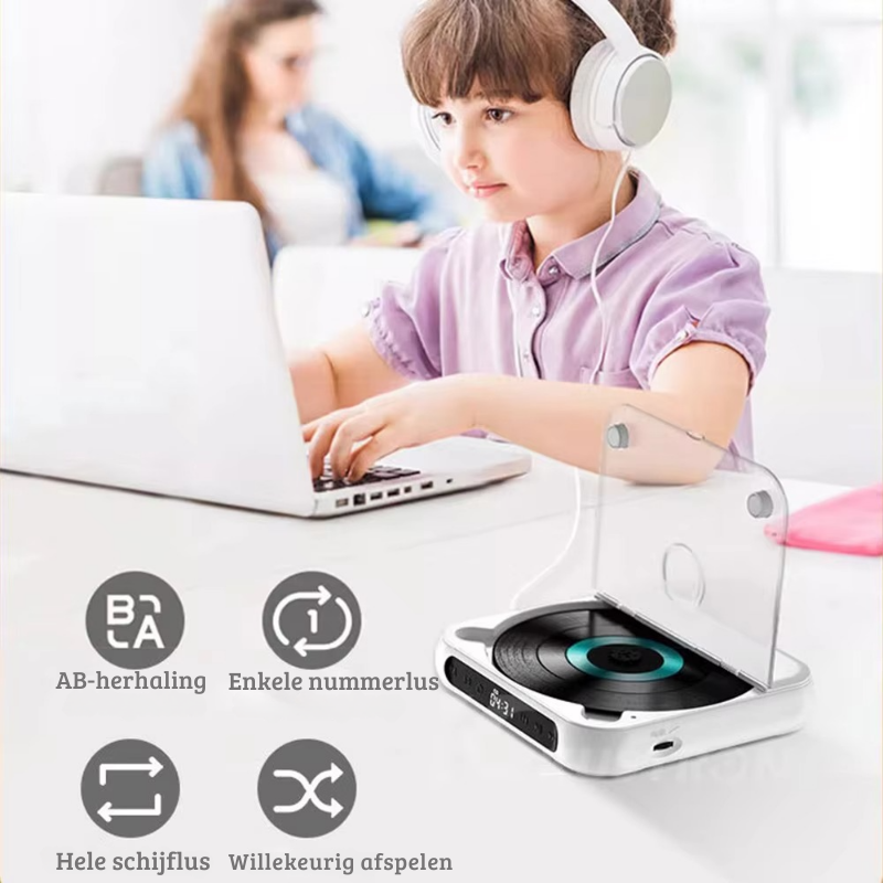 Draagbare bluetooth cd-speler