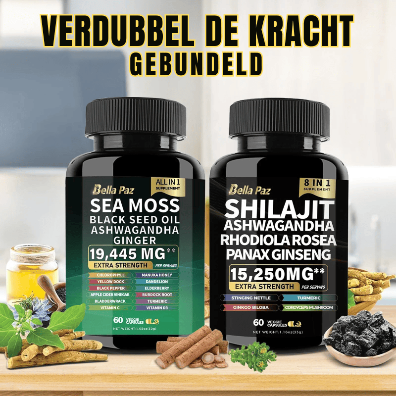 Vitality boost duo: Sea Moss & Shilajit