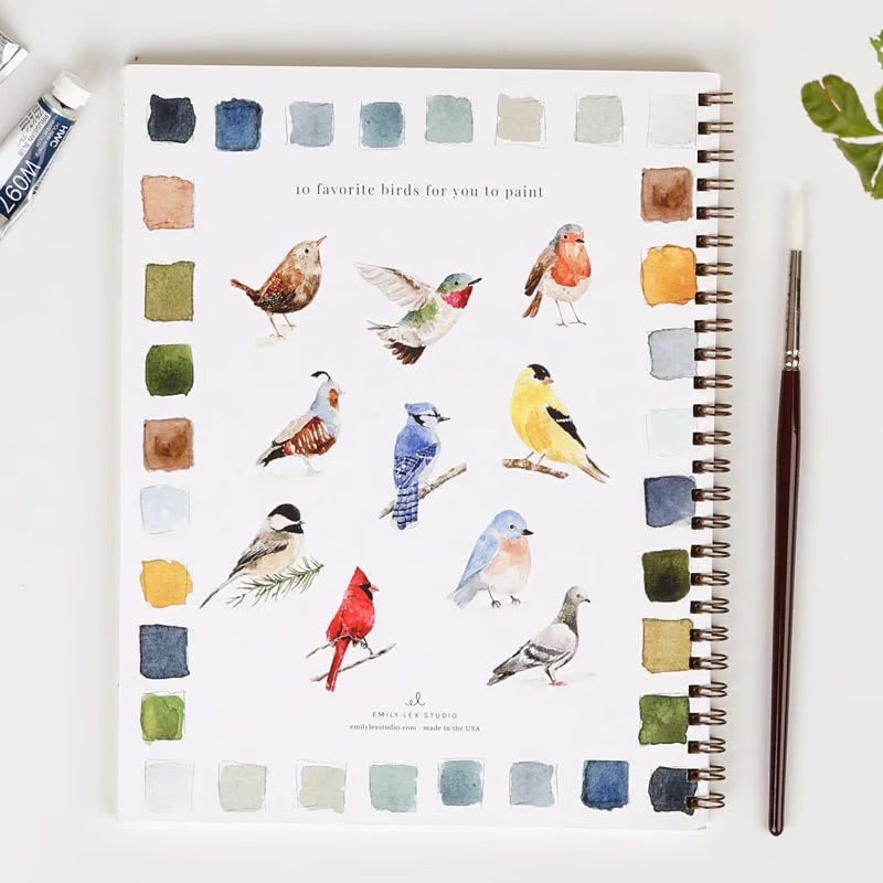 Aquarelli™ | Laat je creativiteit de vrije loop met ons leuke werkboek voor aquarel!