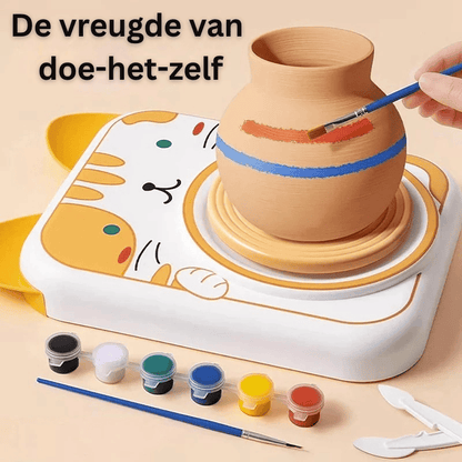 Pottenbak set - voor de kleine kunstenaars