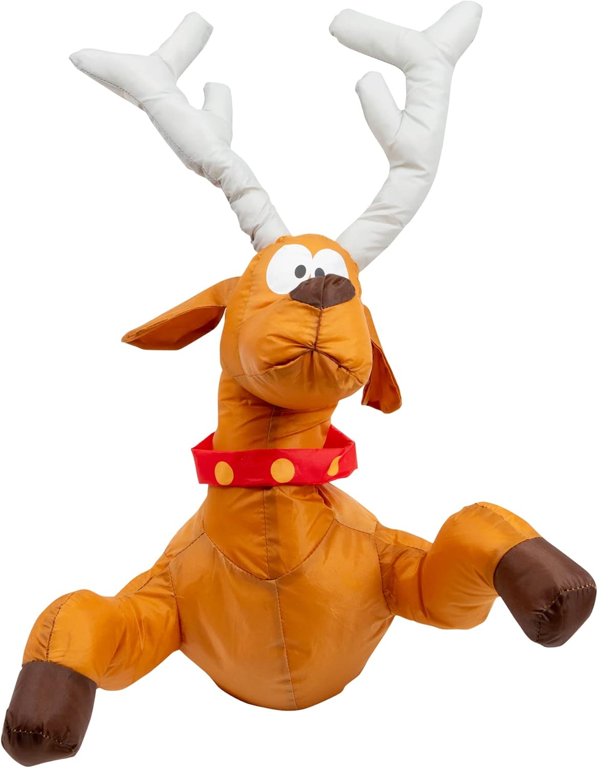 Crashende kerstman- en rendierdecoraties