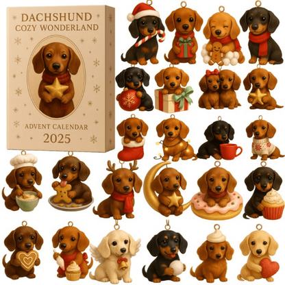 🌲 Kerstcadeau – 2025 Grappige Honden Adventskalender