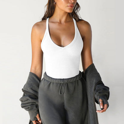 Damesrugloze racerback tanktop