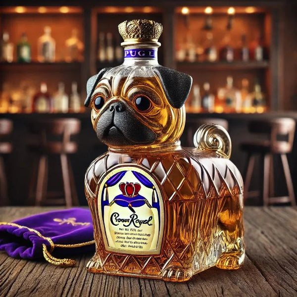 🐶🥃 Dog Whiskey Bottle