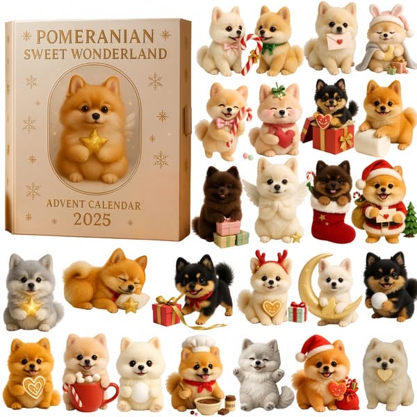 🐾 Pomeranian Sweet Wonderland Adventskalender 2025