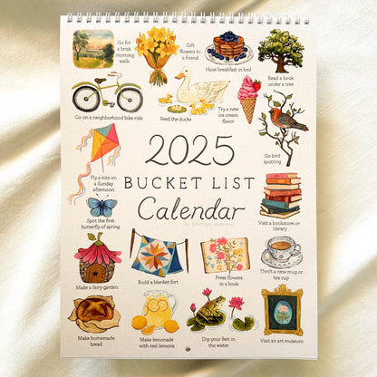 PREORDER de 2025 bucketlist kalender!