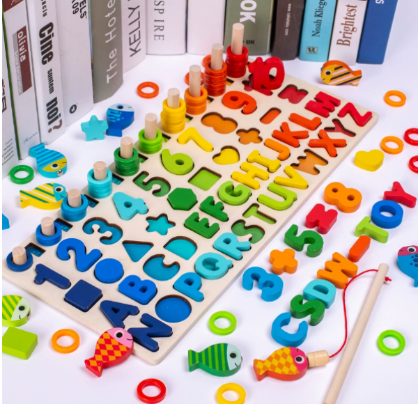 Woods™ | Ontwikkel de vaardigheden - Montessori houten speelbord