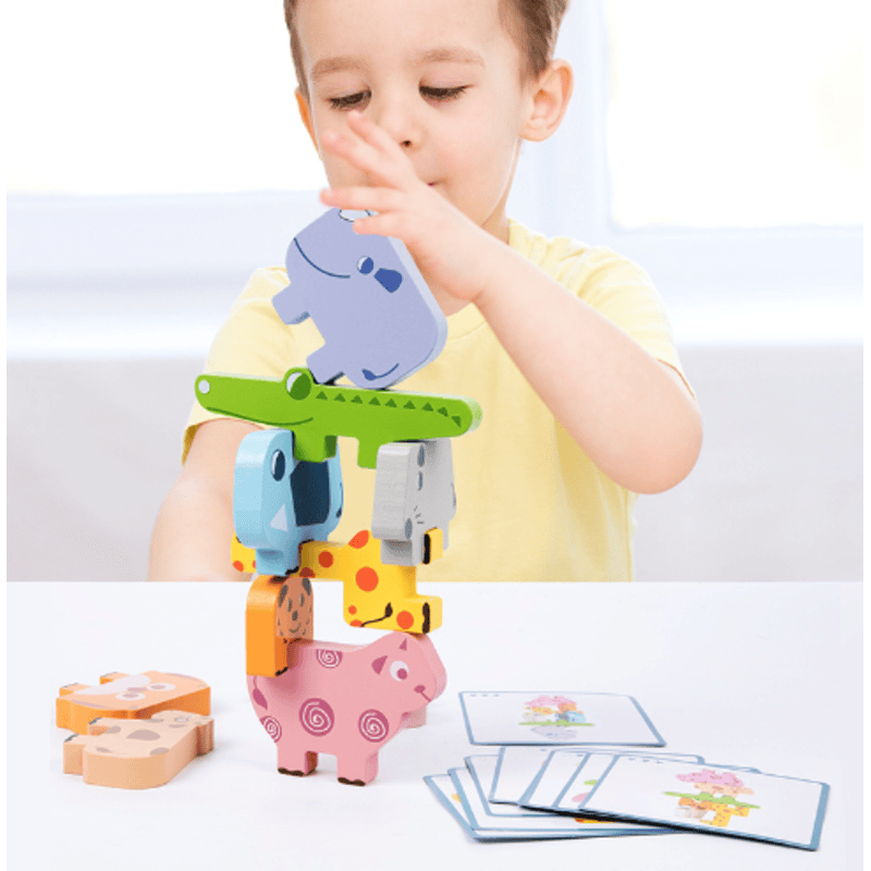 Animal stacking spel - stimuleer de zintuigen