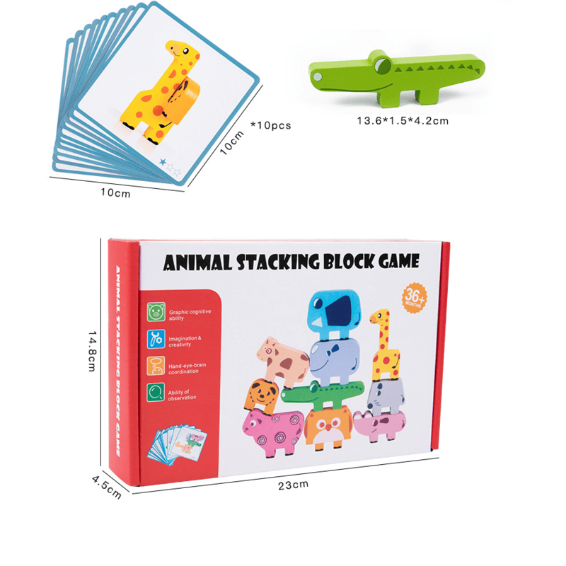 Animal stacking spel - stimuleer de zintuigen