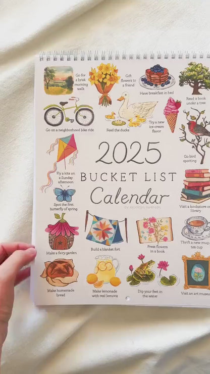 PREORDER de 2025 bucketlist kalender!