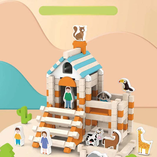 Educatieve Houten Bouwblokken